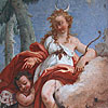 Goddess Selene contemplates pastor Endimione - "Selene and Endimione" by Francesco Ferrario (1760/1765)